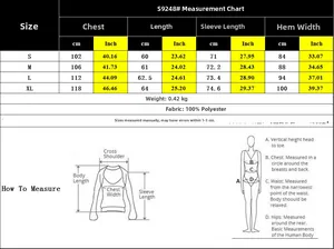 Detailed size guide table for women plaid patchwork sweatshirt with metric and imperial units