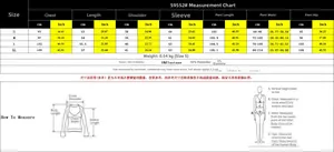Size chart for women elegant textured two piece set with detailed measurements in cm and inch