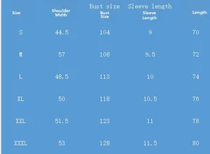 Detailed size chart for men's sleeveless hoodie from size S to 3XL with measurements