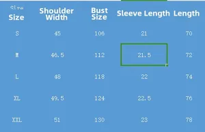 Detailed size chart for men's vintage Henley short sleeve shirt and beach shorts set