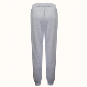 Pantalon de jogging imprimé 3D homme en gris chiné avec taille élastique