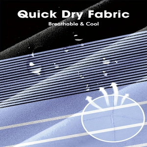 Detail of high-performance quick-dry and breathable fabric with 3D texture for beach shorts