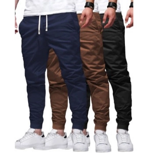 Men's High Street Loose Joggers Sweatpants With Drawstring Elastic Waist Ribbed Cuffs Casual Athletic Sports Trousers