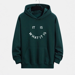 Men's Casual Oversized Hooded Sweatshirt Loose Pullover Streetwear With Letter Floral Graphic Print Long Sleeve Hoodies