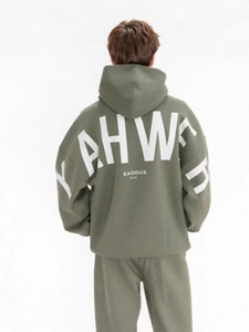 Women Oversized Hoodie Letter Print Foam Printing Long Sleeve Hooded Sweatshirt Polyester Streetwear Casual Pullover Top