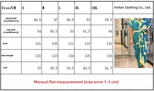 Detailed size chart for printed lapel shirt dress including bust and waist measurements