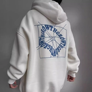 Felpa con Cappuccio Casual Oversize da Donna con Stampa di Lettere Top a Manica Lunga per Autunno Inverno Streetwear