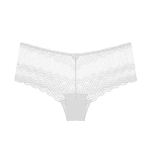 Bragas de Encaje Sexy para Mujer Ultra Delgadas Transparentes Cintura Baja Ropa Interior Lazo Decorativo Algodón Entrepierna Bikini