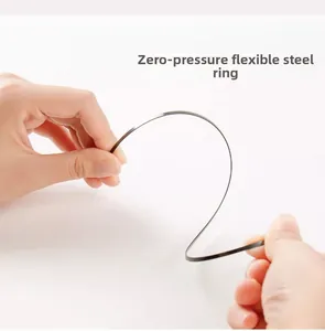 Detalle del aro de acero flexible y resistente con una alta capacidad de flexión
