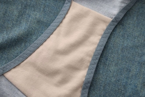 Detailed macro view showing soft cotton lining and neat stitching on French lace panties