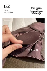 Dettaglio delle imbottiture rimovibili sottili 0,3 cm per reggiseno senza cuciture