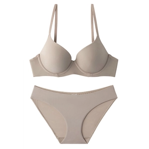Women Seamless Bra And Panty Lingerie Underwear Bra And Panties Bra And Briefs Soft Steel Wire Support Push Up Bra Smooth Glossy Bra And Panty Sets Lingerie For Women