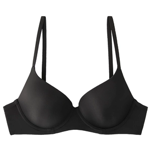 Women's Seamless Thin Mold Cup Bra Comfortable Breathable Push Up Lingerie Smooth Underwear With Adjustable Straps