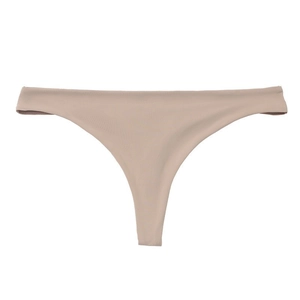 Women Seamless Thong Sexy Low Waist Nylon Breathable Underwear Invisible No Show Panties T-Back Thongs For Daily Use