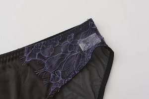 Detail shot of French eyelash lace and smooth satin fabric on women's lingerie