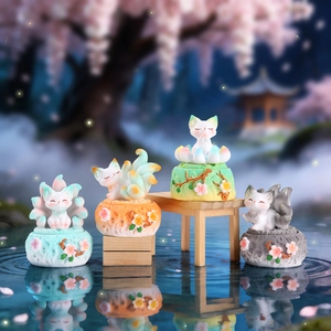 Blind Box Desktop Ornament Animal Figurine Resin Sculpture Carrying Natural Crystal Stone Good Luck Success Desk Decor