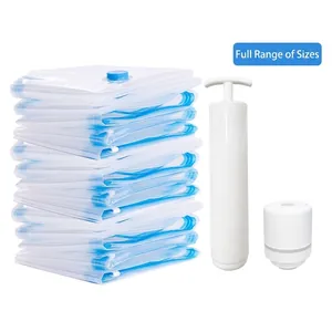 Vacuum Compression Storage Bags Thickened Space Saving For Clothes Quilts Organization Transparent PA PE Material