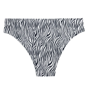 Détails de culotte sans couture pour femmes avec motif zébré noir et blanc