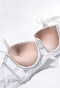 Detail view of push-up bra with 1.5cm thick padded cups for a natural lift effect