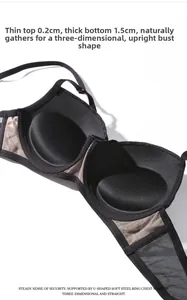 Détail du soutien-gorge push-up montrant le rembourrage de 1,5 cm et le mesh aéré