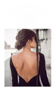 Deep U-shape open back detail of black long sleeve seamless lace bra top for women