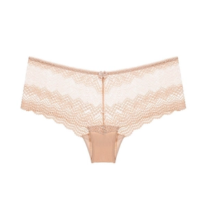 Women Sexy Lace Panties Bow Transparent Lingerie Breathable Low Waist Underwear With Cotton Crotch Hollow Out Briefs