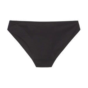 Nahtlose schwarze Damen-Slips mit niedriger Taille und glattem Finish