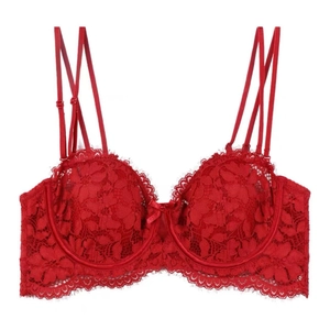 French Sexy Lace Bra And Panties Floral Embroidery Women Underwear Thin Cup Steel Ring Support Lingerie White Black Beige Red