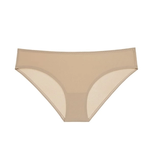 Seamless nude ice silk panties for women with comfortable low waist and lifting effect