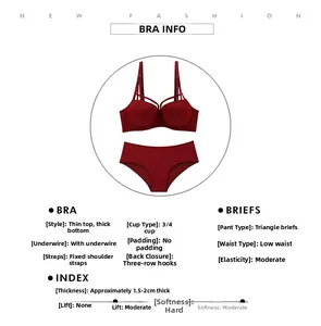 Detail view of burgundy lingerie set with lace-up bra cups and matching panties