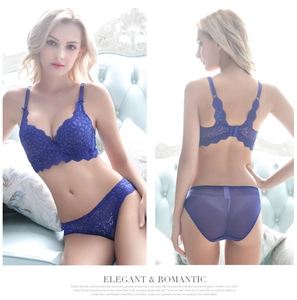 Detailed view of elegant purple lace lingerie set with floral embroidery and mesh panties