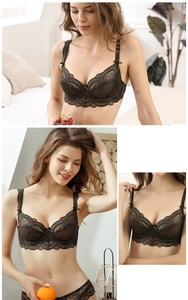 Gros plan sur la dentelle cil délicate et le petit nœud décoratif du soutien-gorge noir