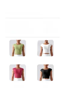 Detail of slim fit yoga bodysuit fabric composition made of 75% Nylon and 25% Spandex