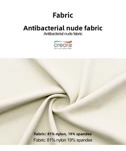 Makro-Textur des antimikrobiellen Stretch-Nylon-Elastan-Stoffs für Sport-BHs