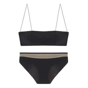 Women French Sexy Lingerie Bra And Panties Seamless Nylon Bandeau Bra For Women Breathable Comfortable Beautiful Back Set