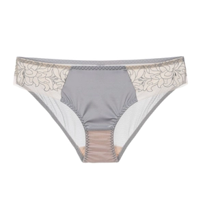 Sexy French Lace Panties Women Embroidery Ultra Thin Breathable Satin Low Waist Mesh Briefs Transparent Seamless Lingerie