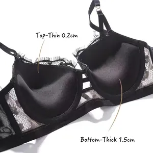 Lace push-up bra featuring 1.5cm padded cups for support and a sexy leopard lace finish