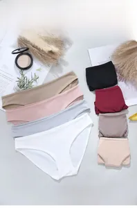 Lot de culottes sans couture multicolores en tissu léger et respirant pour un confort total