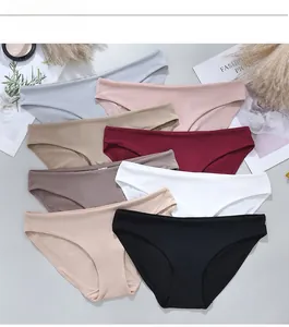 Culottes sans couture pour femmes en huit couleurs avec une taille basse et respirante