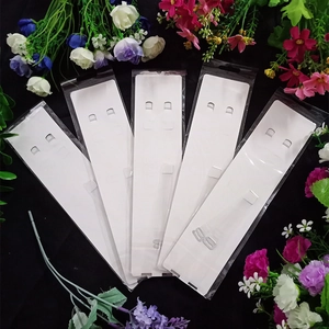 Five pairs of high elasticity transparent invisible bra straps with metal hooks