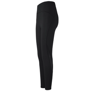 High waist black yoga leggings with tummy control and push-up effect for fitness sports
