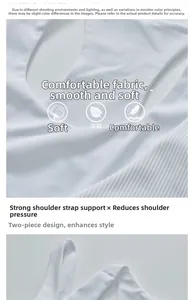 Detail of white sports bra showing breathable honeycomb fabric and double shoulder straps