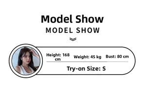 Size guide table for high-impact sports bra showing model stats 168cm and size S