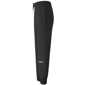 Pantalon de jogging gris foncé taille haute avec poches zippées et lettrage MEDEA