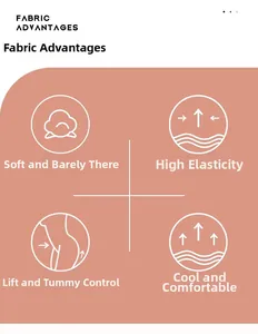 Graphique détaillé du tissu pour short de yoga avec haute élasticité et effet galbant
