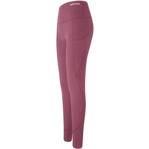 Donkerroze fitness legging met hoge taille, zijzakken en peach butt lift voor sporten