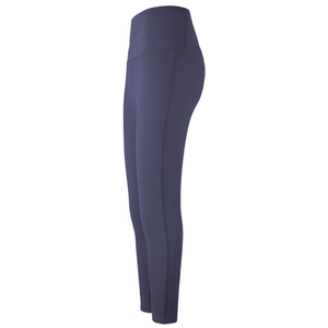 Vue latérale du legging de yoga taille haute avec coutures ergonomiques et tissu gainant