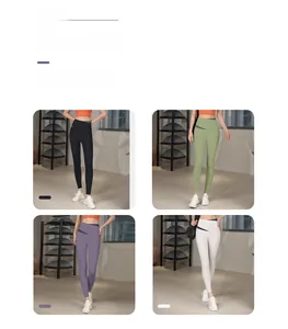 Leggings de yoga taille haute disponibles en noir, vert, violet et blanc au choix