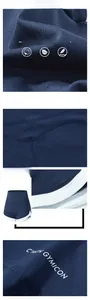 Détail du short de yoga taille haute avec coutures fessier en M et imprimé latéral