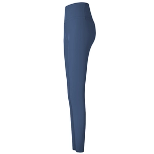 Leggings de yoga taille haute pour femmes en bleu brumeux avec contrôle du ventre et stretch